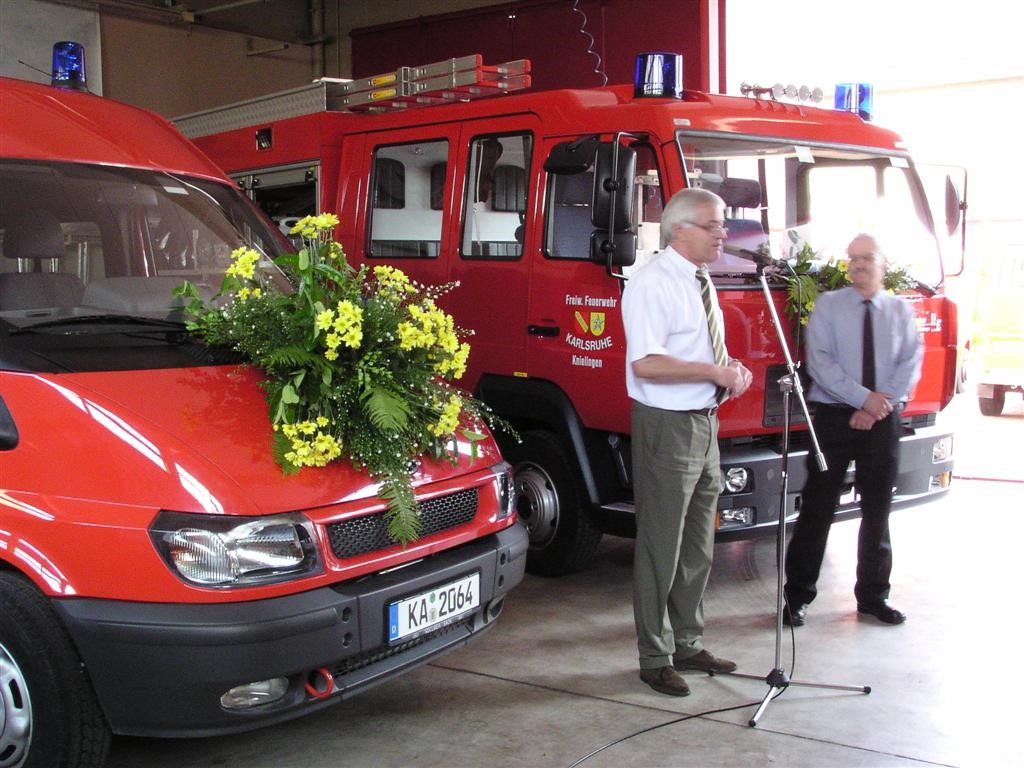 01.02.2005 Neues LF und neuer MTW in Dienst gestellt
